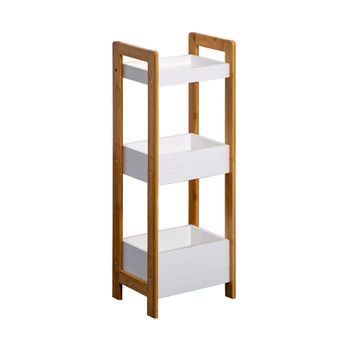 Estantería De Pared Para Baño De 3 Niveles Bambú 60x15x54 Cm Vidaxl con  Ofertas en Carrefour