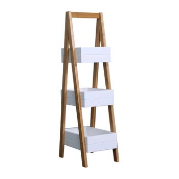 Estantería Librería De 6 Niveles De Mdf Homcom 60x21x162,5cm - Blanco con  Ofertas en Carrefour