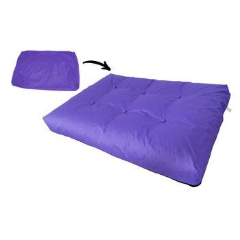 Funda Para Cojín De Paletas 80x120 Cm Morado Para Jardín Rebecca Mobili