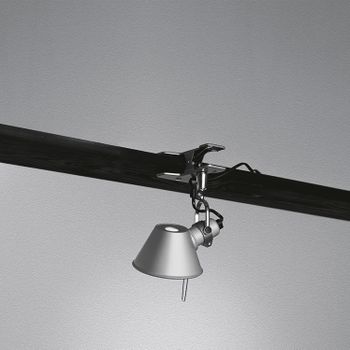 Lámpara De Pared Tolomeo Micro Con Pinza Artemide   Plata