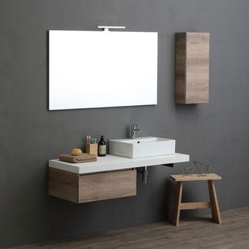 Muebles Modulares De Baño Valentina Lavabo Cuadrado120 Cm