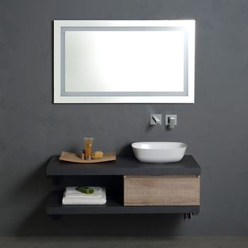 Mueble De Baño De Pared De 120 Cm Con Lavabo Modular