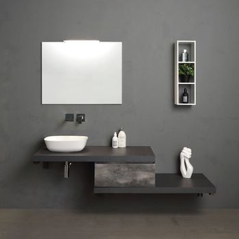 Mueble De Baño De Pared 180 Cm Serie Modular Valentina