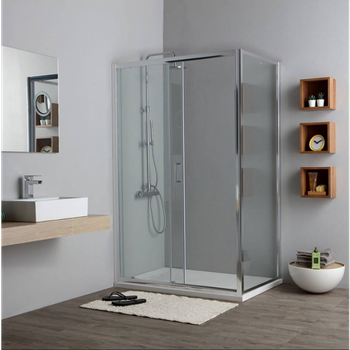 Cabina De Ducha Con Hueco 110 Cm Y Lado Fijo 70 Cm Transparente | New Giada