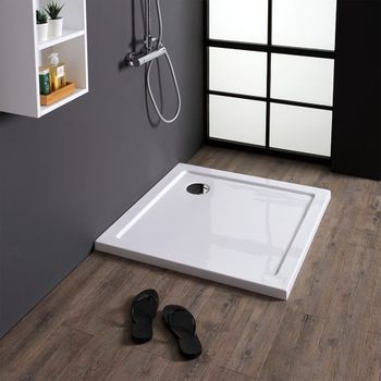 Piatto Doccia Quadrato 80x80 Cm Acrilico E Abs Bianco