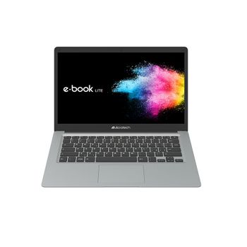 Microtek E-book Lite Portátil 35,8 Cm (14.1') Full Hd Intel® Celeron® N4020 4 Gb Lpddr4-sdram 64 Gb Emmc Wi-fi 5 (802.11ac) Windows 10 Education Gris