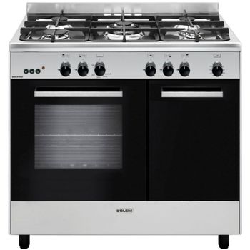 Cocina De Gas Svan Svk9561gx 5 Fogones 60l Con Portabombonas Inox/negro 90  Cm con Ofertas en Carrefour