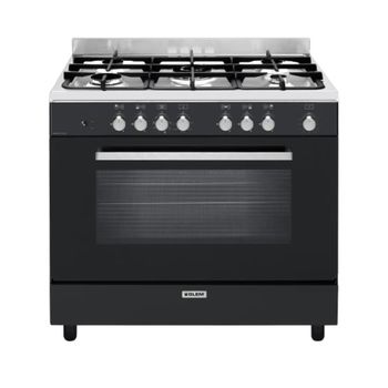 Glem Cocina Mixta 104l 5 Fuegos Negra. - Ge960cvbk2