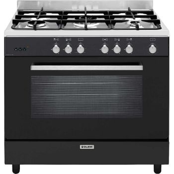 Glem Cocina A Gas 109l 5 Fuegos Negra - Ge960cmbk2