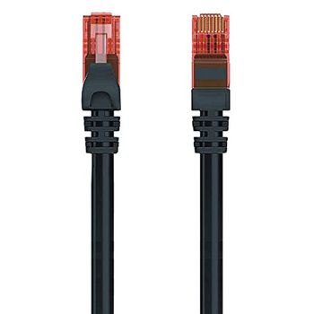 Cable De Red Rígido Utp Categoría 6 Ewent Ew-6u-005bl 1000 Mbit/s Negro (0,5 M)