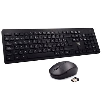 Ewent - Ew3256 Teclado Rf Inalámbrico Qwerty Español Negro