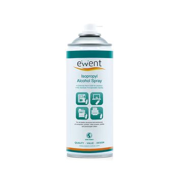 Ewent Ew5611 Kit De Limpieza Para Computadora Espray Para Limpieza De Equipos Universal 400 Ml