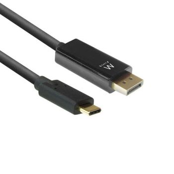 Cable De Conversión Ewent Usb-c-displayport 4k 60hz 2m Negro