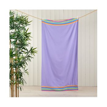 Toalla De Playa Sm0169 Lila 090x165 Cm.