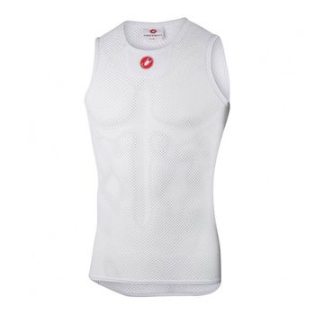 Camiseta Castelli Core Mesh 3 Sin Mangas S Blanco Hombre