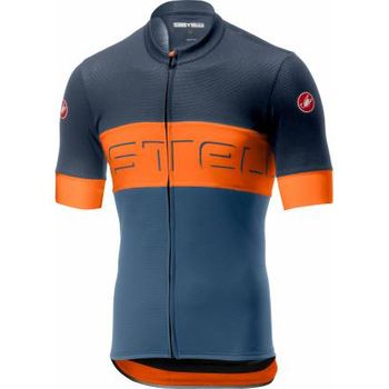 Maillot Castelli Prologo Vi S Azul-naranja Hombre