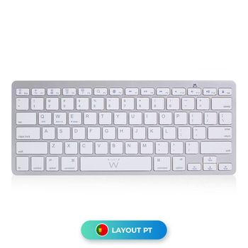 Teclado Ewent Ew3119 Bluetooth Plata