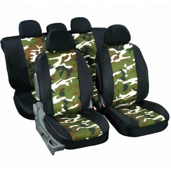 Funda De Asiento Universal Coche Transpirable Protector Forro Camuflaje