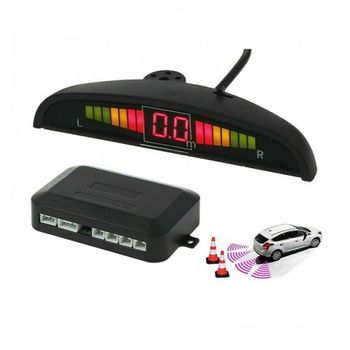 Sensor De Aparcamiento Kit De 4 Sensores Radar Con Sonido Y Pantalla Led Parking