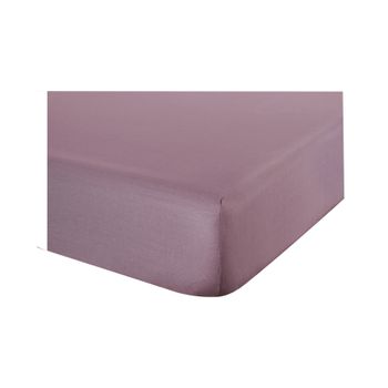 Sábana Bajera Ajustable Lisa Violeta Cama 200 Cm - 200x190/200 Cm, 100%  Algodón. con Ofertas en Carrefour