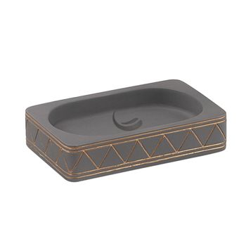 Jabonera Rectangular De Hormigón Gris Lirio | Kvstore