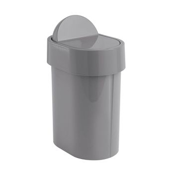 Cubo De Basura De Baño Gris De 4,8 Litros De Propylux Iris