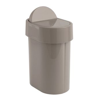 Cubo De Basura De Baño De 4,8 Litros En Color Gris Paloma En Propylux Iris