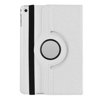 Funda Cover 360% Case Rodante Cuero Ecológico Blanco Con Stand Para Apple Ipad Mini 4