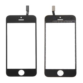 Touch Screen Front Vidrio Vetrino Negro Para Iphone 5c / 5s + Biadhesivo + Kit