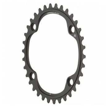 Plato Campagnolo Super Record 4 Brazos Negro 11 Velocidades Carretera Aluminio 52t