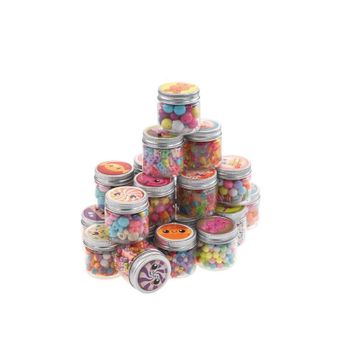 Nice Group Candy Beads 87004 - Perlas De Colores Para Hacer Pulseras Con Letras, Estrellas, Caramelos, Corazones, Flores, Ositos Para Niños Y Niñas, Multicolor