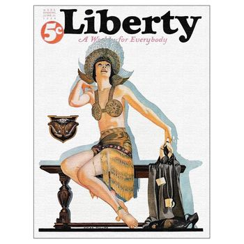 Legendarte - Cuadro Lienzo, Impresión Digital - Liberty Magazine June 1924 - C. Coles Phillips - Decoración Pared Cm. 40x50