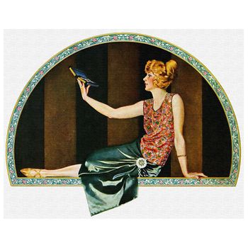 Legendarte - Cuadro Lienzo, Impresión Digital - Community Plate Ad, 1923 - C. Coles Phillips - Decoración Pared Cm. 40x50