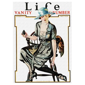 Legendarte - Cuadro Lienzo, Impresión Digital - Life Magazine September 1921 - C. Coles Phillips - Decoración Pared Cm. 50x70