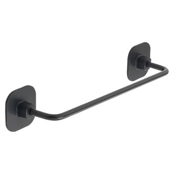 Toallero De Pared De 30 Cm De Acero Inoxidable Negro Mate Timo