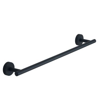 Toallero Violetta De 45 Cm En Acero Inoxidable Negro Mate Para Montaje En Pared