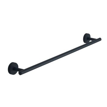 Toallero De 60 Cm Negro Mate Acero Inoxidable Fijación A La Pared Violetta