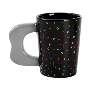 Caneca De Porcelana 350ml Itotal Game Over Preta