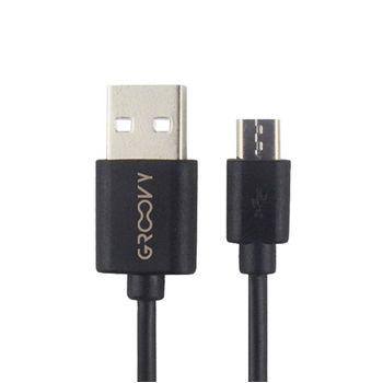 Cable Cargador Micro Usb Negro 1 M - Groovy - 1406