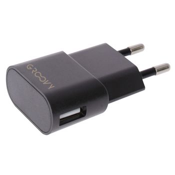 Cargador Pared 1usb Negro 1a - Groovy - 1413