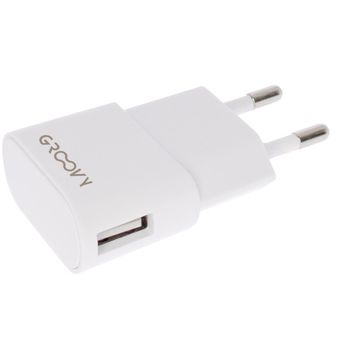 Cargador Pared 1usb Blanco 1a - Groovy - 1414