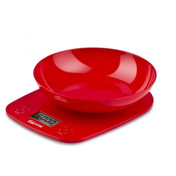 Girmi Ps01 Báscula Electrónica De Cocina Rojo Encimera Alrededor