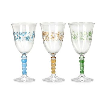 Copa Cristal Decorada Pack 3 Uds Marca Cerve