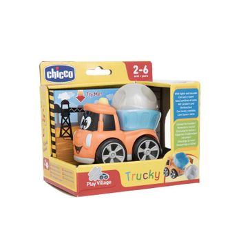 Vehiculo Parlanchin Trucky El Camion Remolque 9,5x6x8,5 Cms Con Luces Y Sonidos