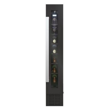 Vinoteca libre instalación - Bolero GrandSommelier 1230 CoolCrystal  CECOTEC, Enfriamiento termoeléctrico, 12 botellas, 34 l, Black