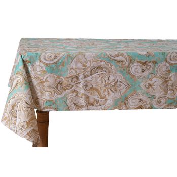 Mantel 100% Algodón Paisley Verde 140 X 180cm