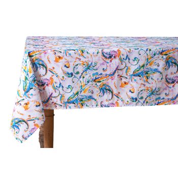 Mantel 100% Algodón Paisley Acquamarina 140 X 180cm