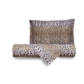 Juego Nórdico 2 Piezas 100% Algodón Cama De 90cm  Leopardo