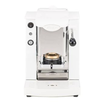 Faber Slot Inox - Macchina Per Caffè Con Pressacialda In Ottone - Telaio In Metallo Bianco E Frontale In Acciaio