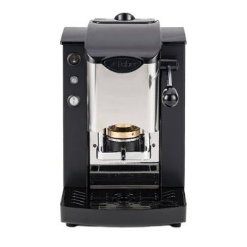 Faber Slot Inox - Macchina Per Caffè Con Pressacialda In Ottone - Telaio In Metallo Nero E Frontale In Acciaio
